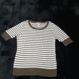 Viscose / Nylon knit short sleeve blouse from Talbots size M